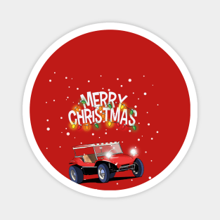 Baja Beach Buggy Christmas Jumper design. Magnet